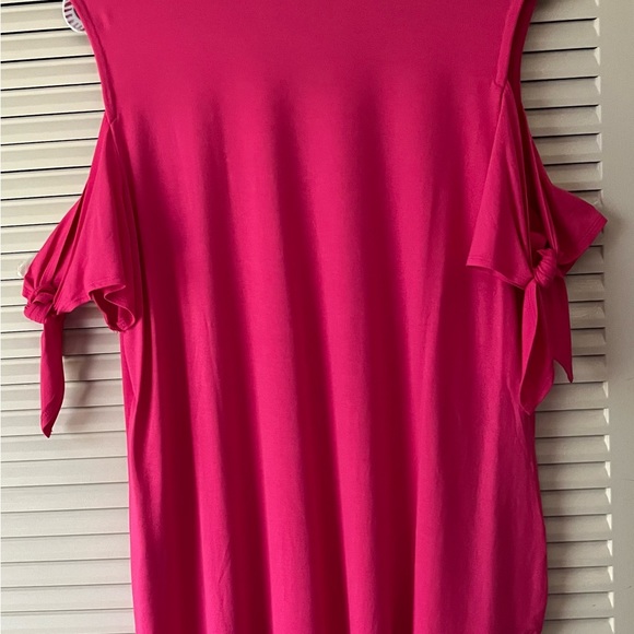 JM Collection NWT Ladies Size Large Sleeveless Top in Berry Sorbet Pink - Picture 5 of 6